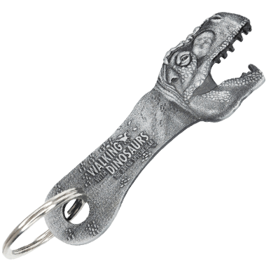 Walking with dinosaur bottle opener