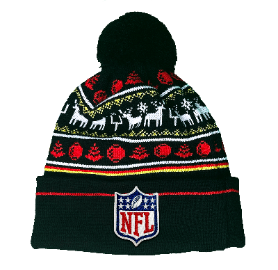 NFL black christmas knitted hat