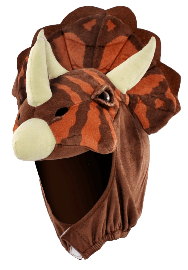 Plush Costume Triceratops Hat